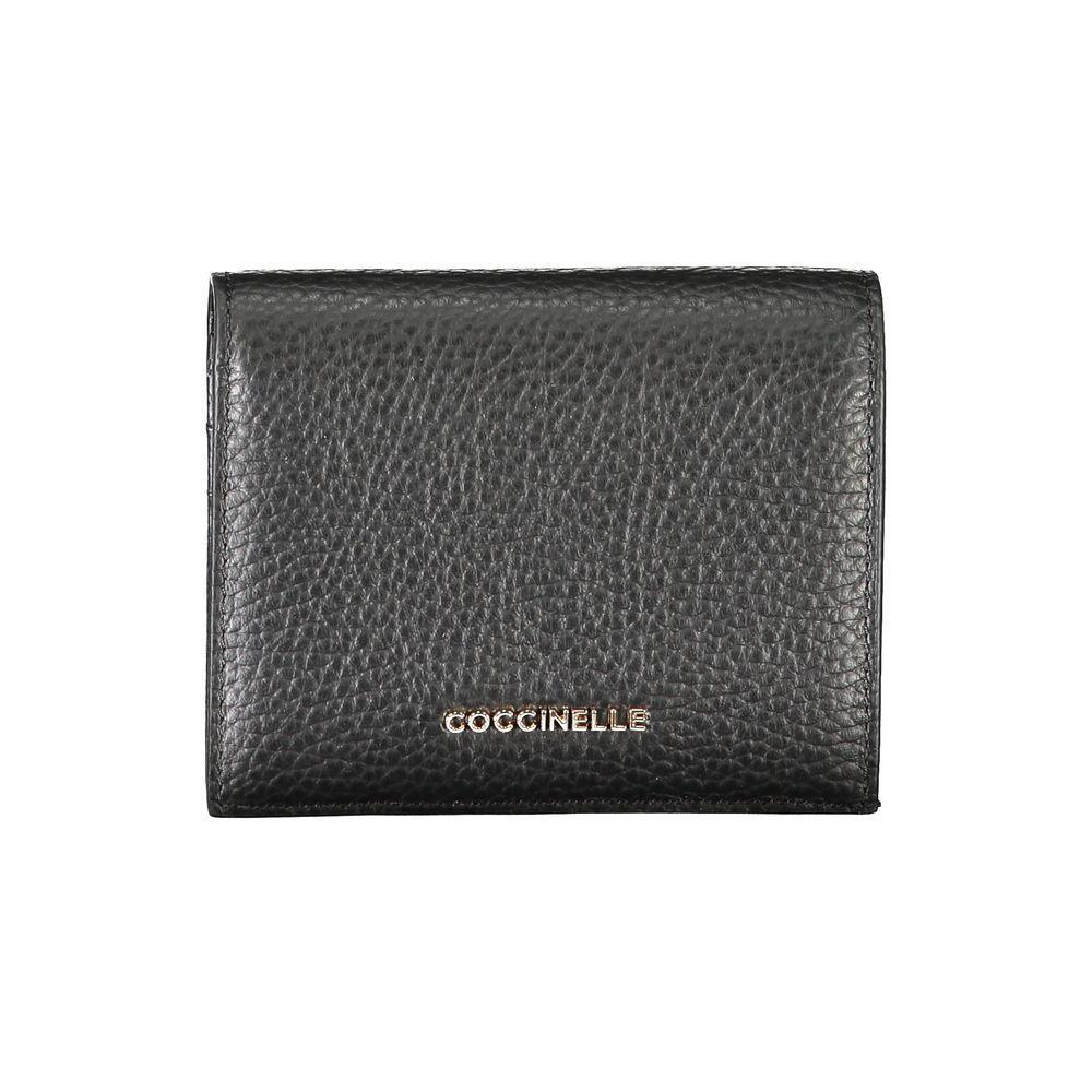 Coccinelle Black Leather Wallet - PER.FASHION