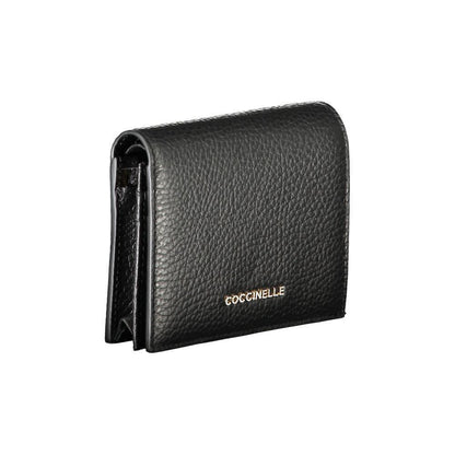 Coccinelle Black Leather Wallet - PER.FASHION