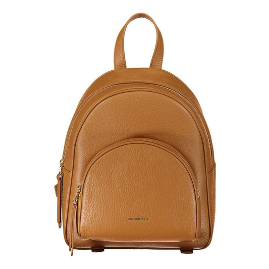 Coccinelle Brown Leather Backpack - PER.FASHION