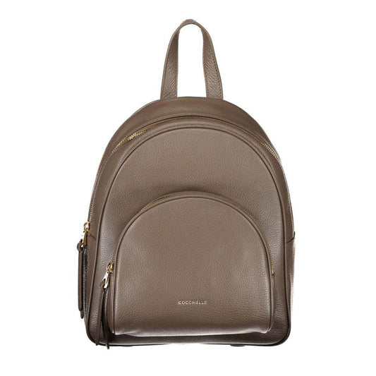Coccinelle Chic Leather Backpack with Adjustable Straps - PER.FASHION