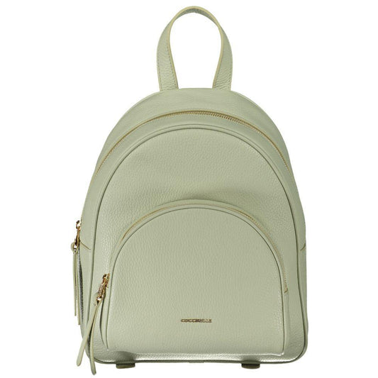 Coccinelle Green Leather Backpack - PER.FASHION