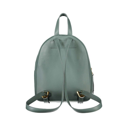 Зеленый кожаный рюкзак Coccinelle Chic с регулируемыми ремнями