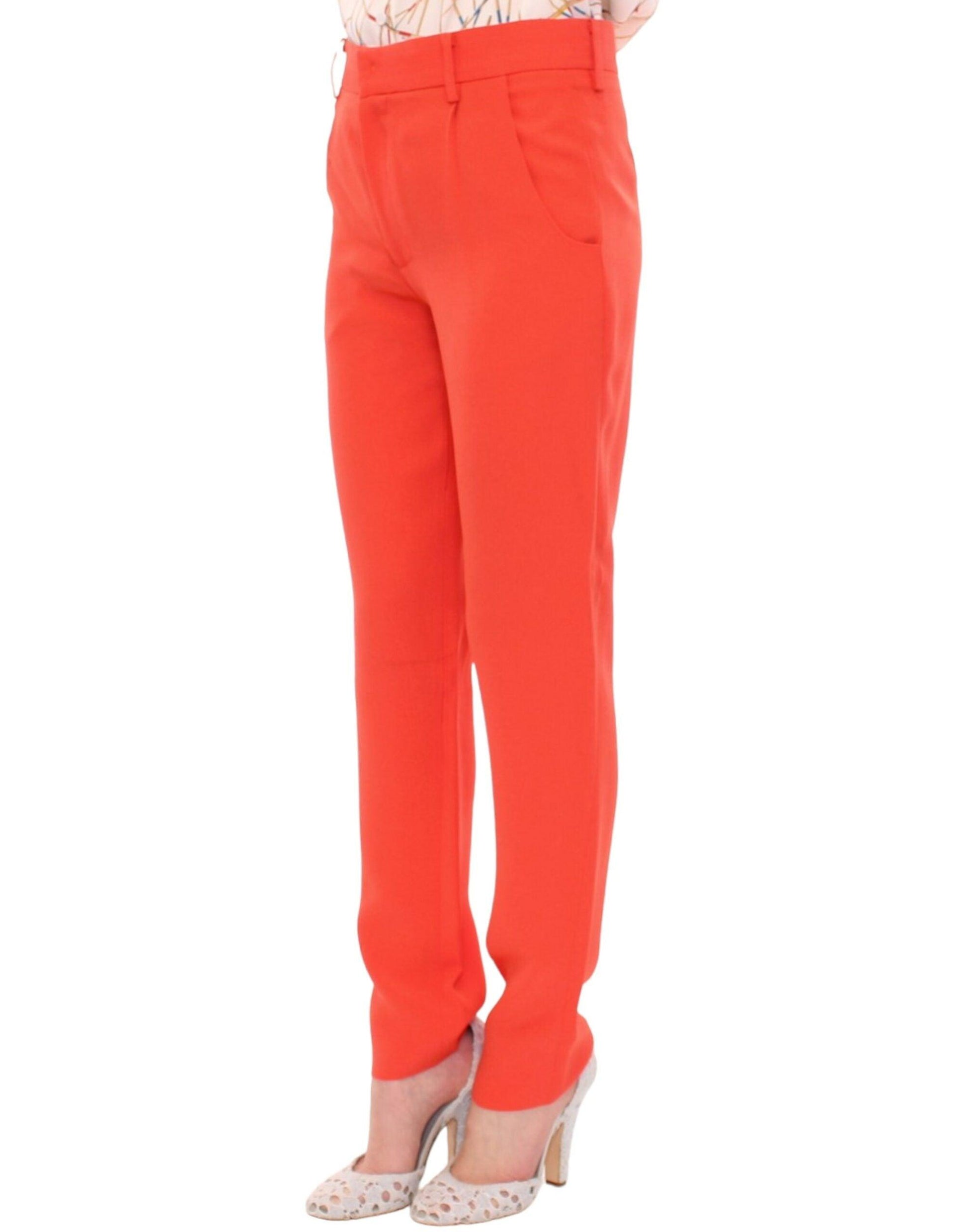 CO|TE Chic Orange Boyfriend Pants - Italian Crafted - PER.FASHION