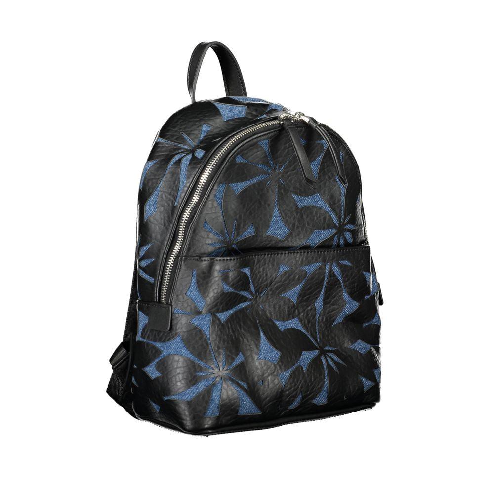 Desigual Chic Black Contrast Detail Backpack - PER.FASHION