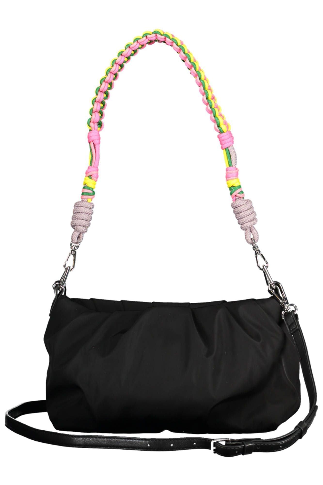 Desigual Chic Black Contrast Detail Handbag - PER.FASHION