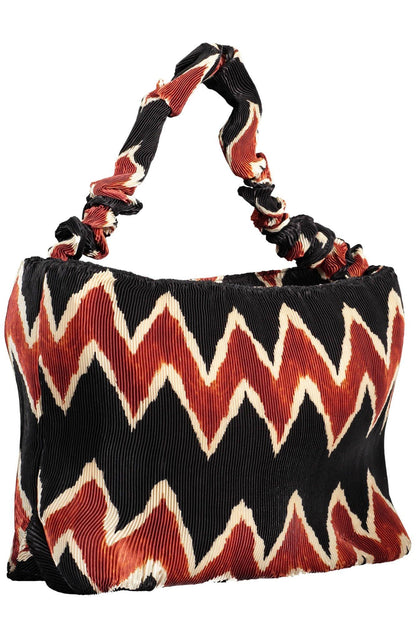 Desigual Chic Black Cotton Shoulder Bag with Logo Detail - PER.FASHION