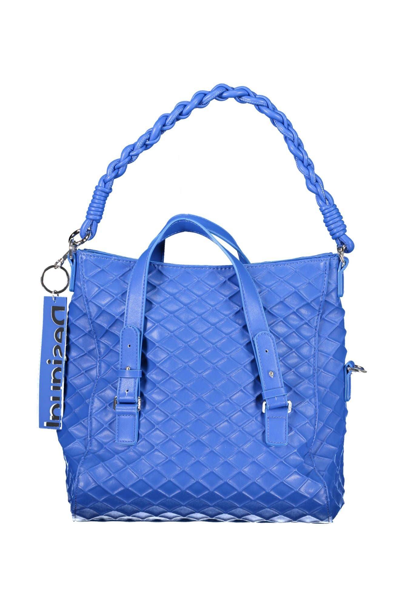 Desigual Chic Blue Contrasting Detail Handbag - PER.FASHION