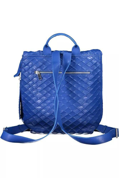 Desigual Chic Blue Urban Backpack with Contrasting Details - PER.FASHION