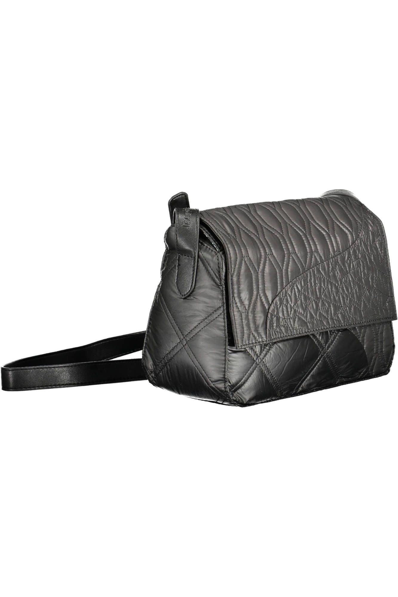 Desigual Chic Contrast Detail Black Shoulder Bag - PER.FASHION