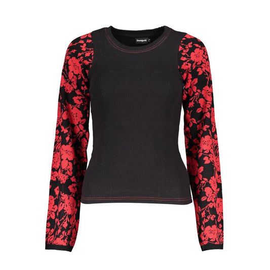 Desigual Chic Crew Neck Sweater with Contrast Details - PER.FASHION