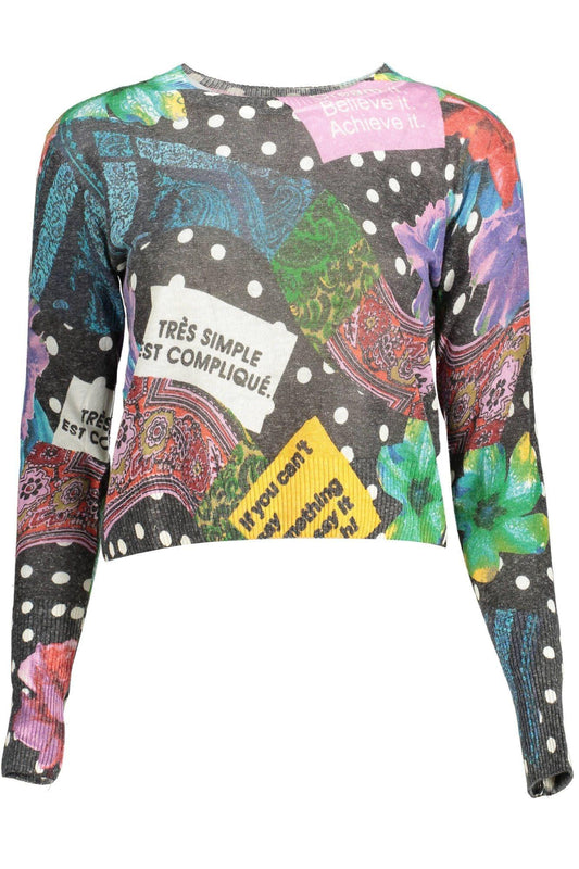 Desigual Chic Long-Sleeved Contrasting Sweater - PER.FASHION