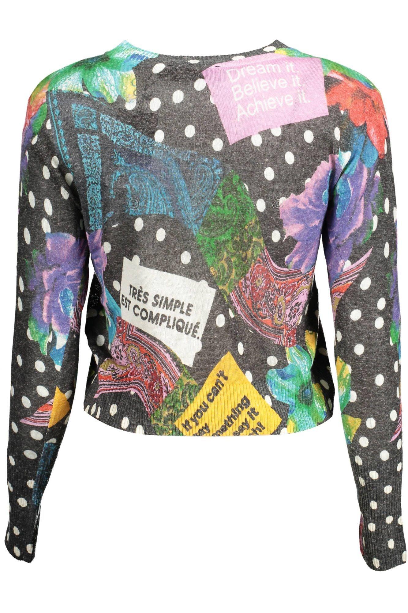 Desigual Chic Long-Sleeved Contrasting Sweater - PER.FASHION