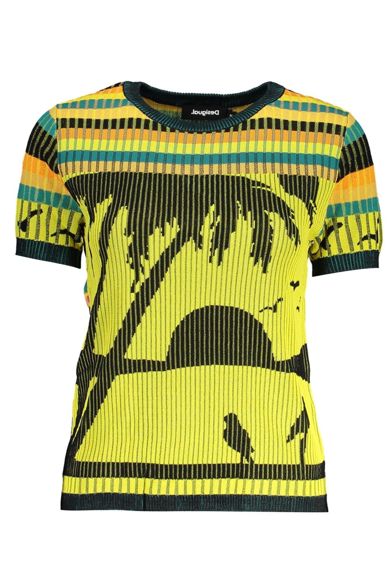 Desigual Chic Sunset Yellow Contrast Detail Top - PER.FASHION