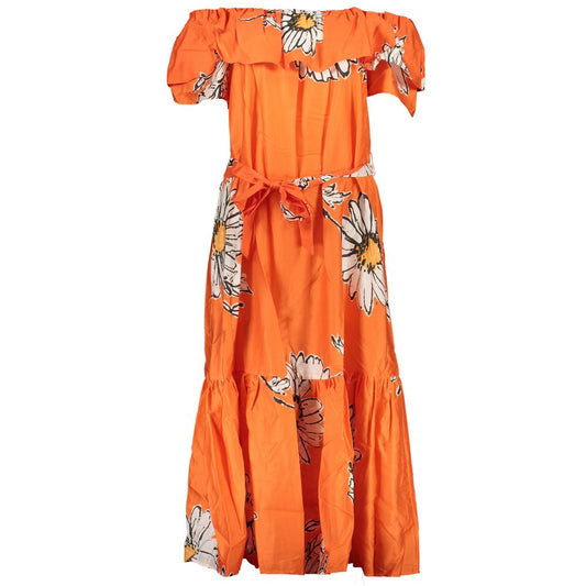 Оранжевое хлопковое платье Desigual