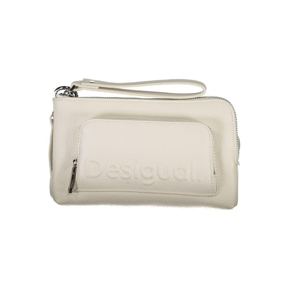 Desigual White Polyethylene Handbag - PER.FASHION