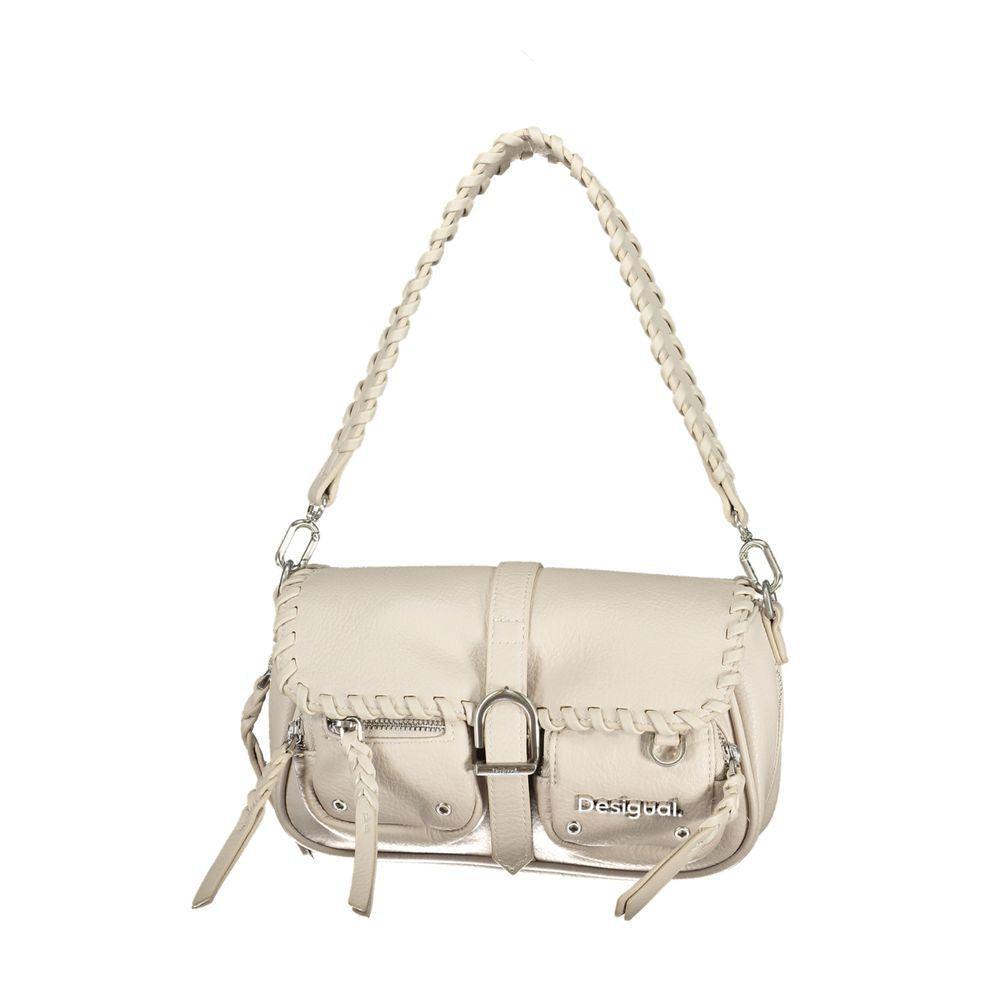 Desigual White Polyethylene Handbag - PER.FASHION