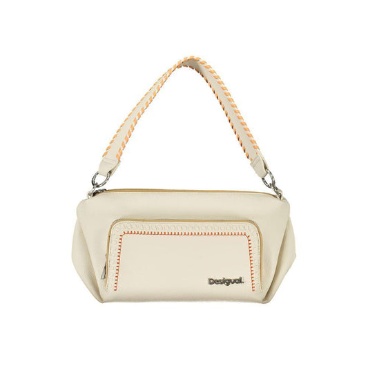 Desigual White Polyethylene Handbag - PER.FASHION