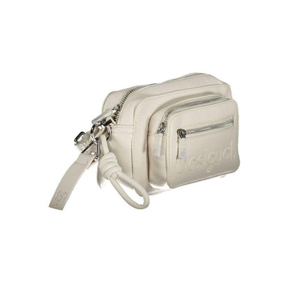 Desigual White Polyethylene Handbag - PER.FASHION