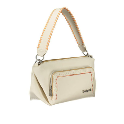 Desigual White Polyethylene Handbag - PER.FASHION