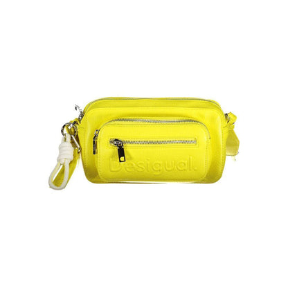 Desigual Yellow Polyethylene Handbag - PER.FASHION
