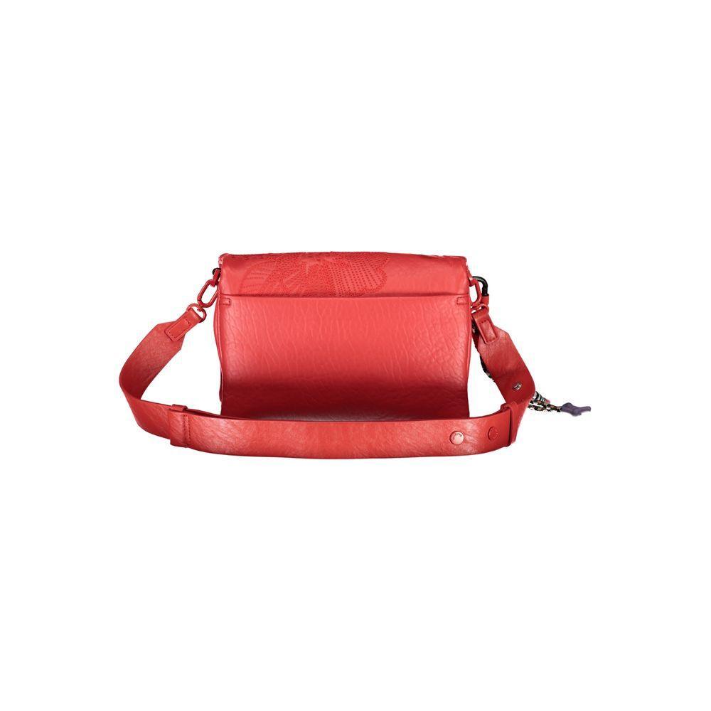 Desigual Red Polyethylene Handbag - PER.FASHION
