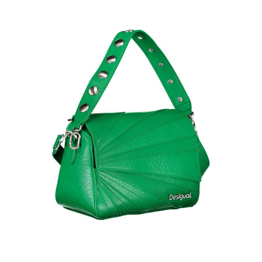 Desigual Green Polyethylene Handbag - PER.FASHION