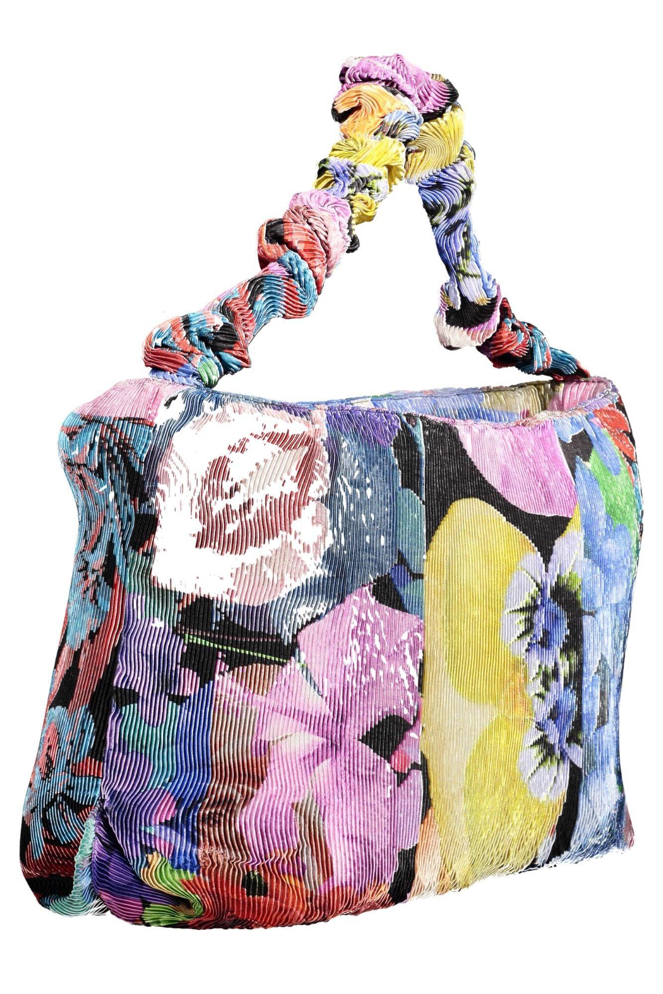 Desigual Chic Purple Cotton Shoulder Bag with Logo Detail - PER.FASHION