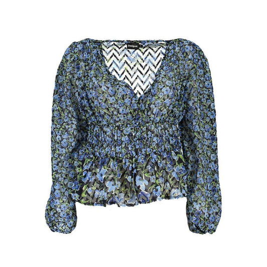 Desigual Blue Polyester Sweater - PER.FASHION