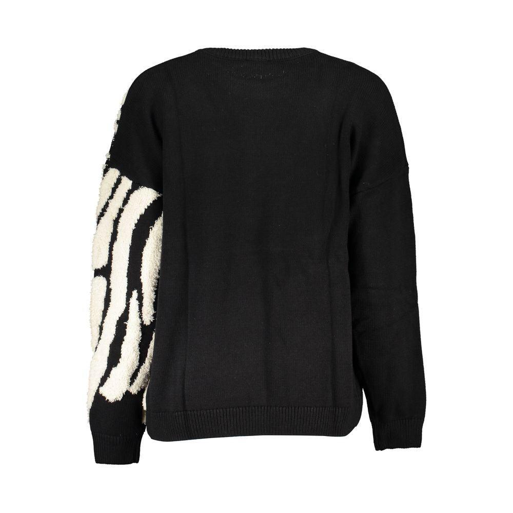 Desigual Chic Contrast Crew Neck Sweater - PER.FASHION