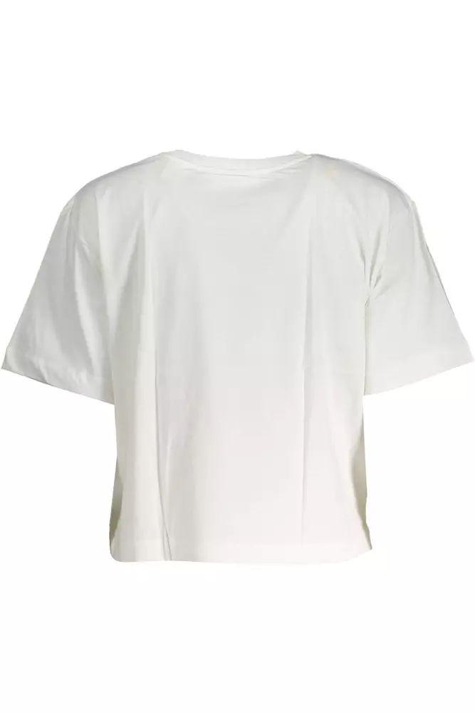 Белая футболка Desigual Chic с контрастным принтом