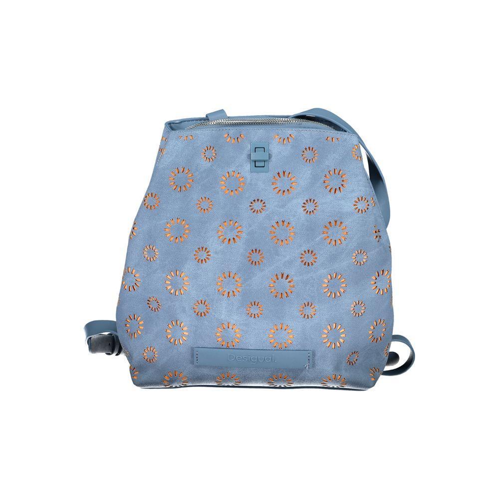 Desigual Light Blue Polyethylene Backpack - PER.FASHION