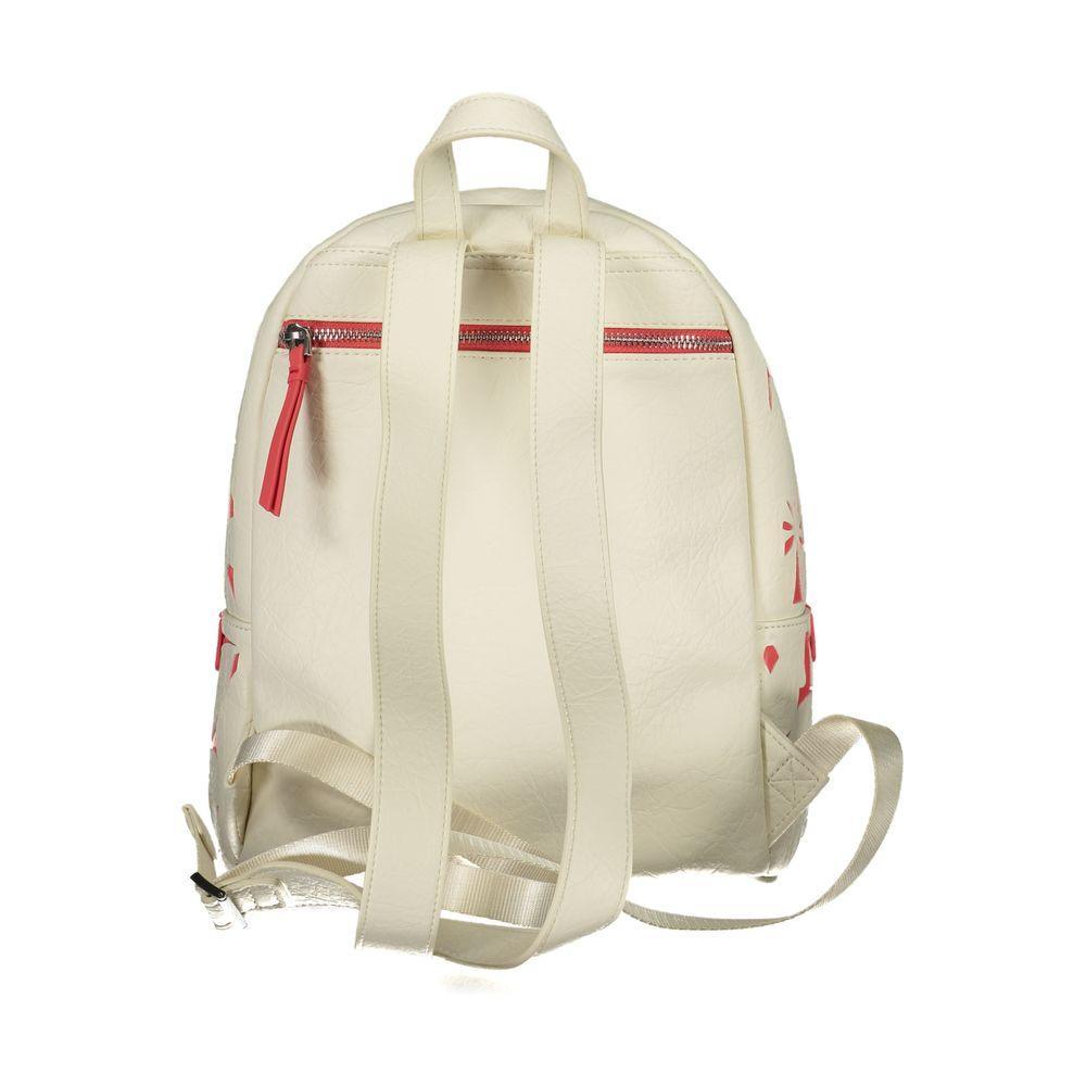 Desigual White Polyethylene Backpack - PER.FASHION