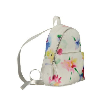 Desigual White Polyester Backpack - PER.FASHION