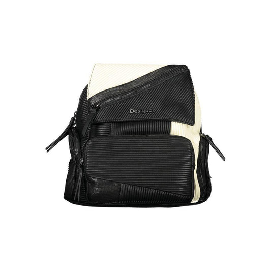 Desigual Elegant Black Multifunctional Backpack - PER.FASHION