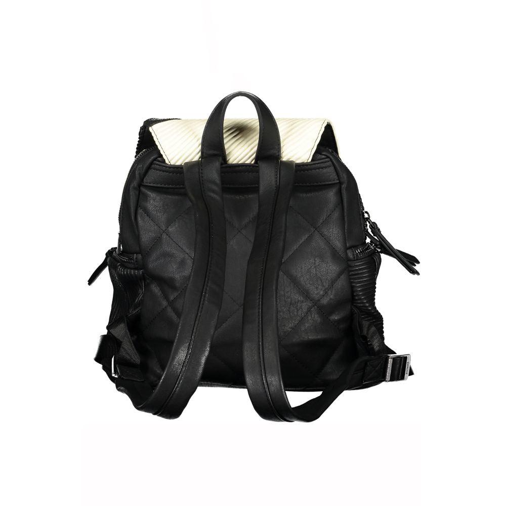 Desigual Elegant Black Multifunctional Backpack - PER.FASHION