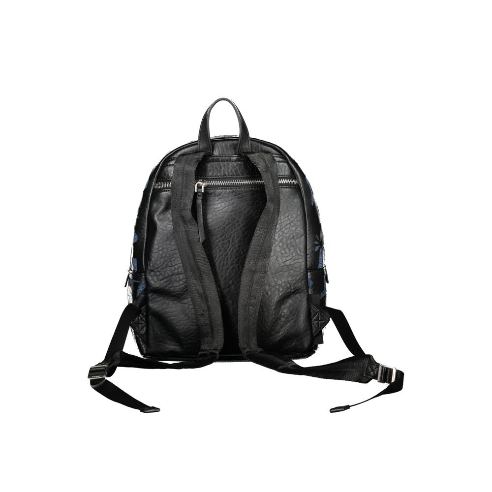 Desigual Chic Black Contrast Detail Backpack - PER.FASHION