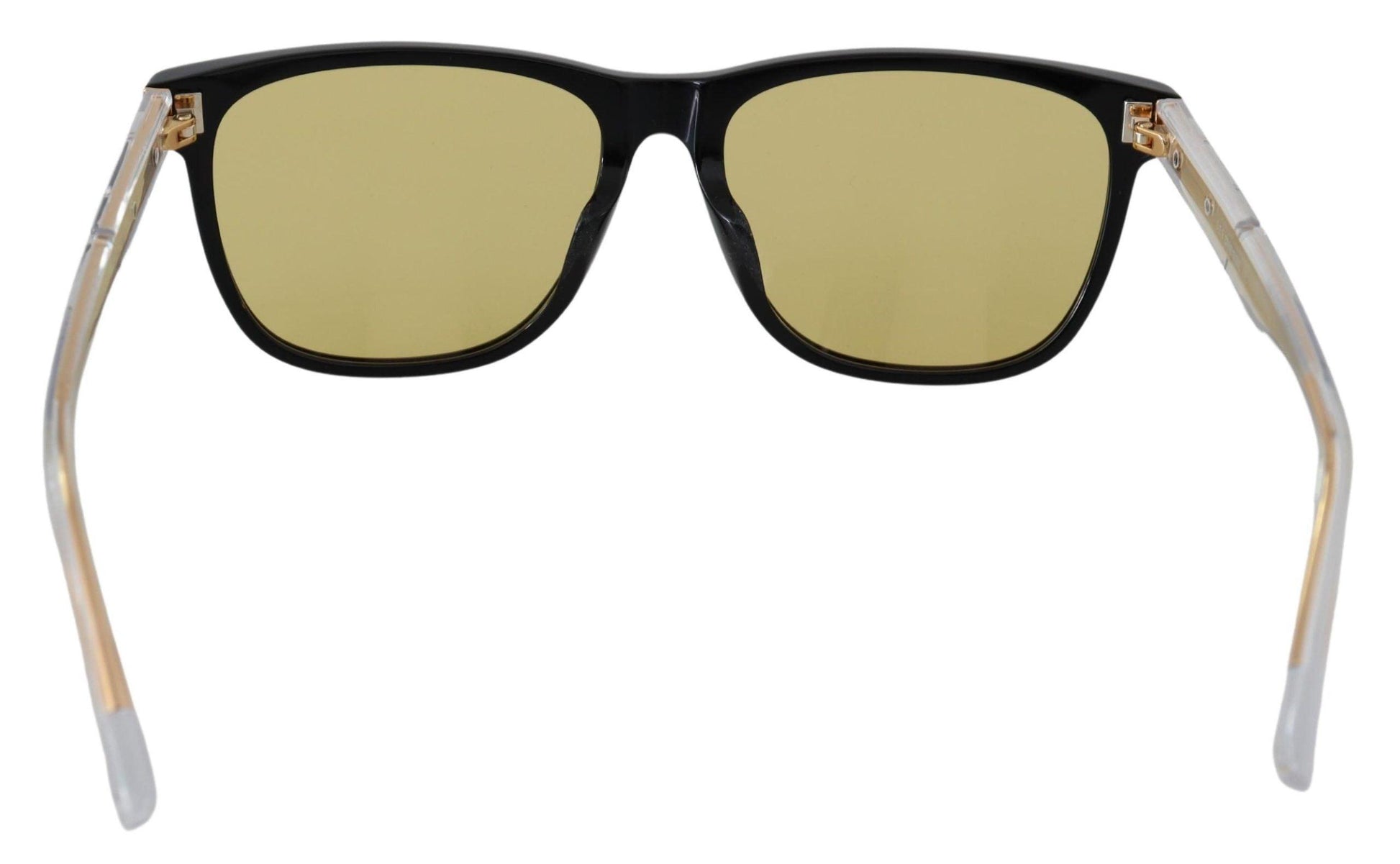 Diesel Chic Black Acetate Sunglasses with Yellow Lenses - PER.FASHION