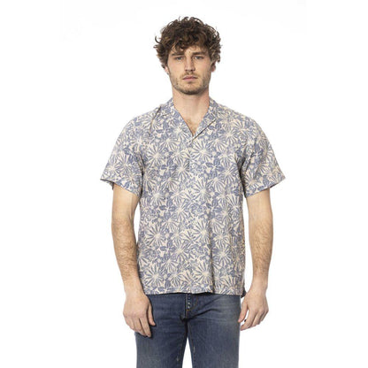 Distretto12 Beige Cotton-Linen Summer Shirt - PER.FASHION