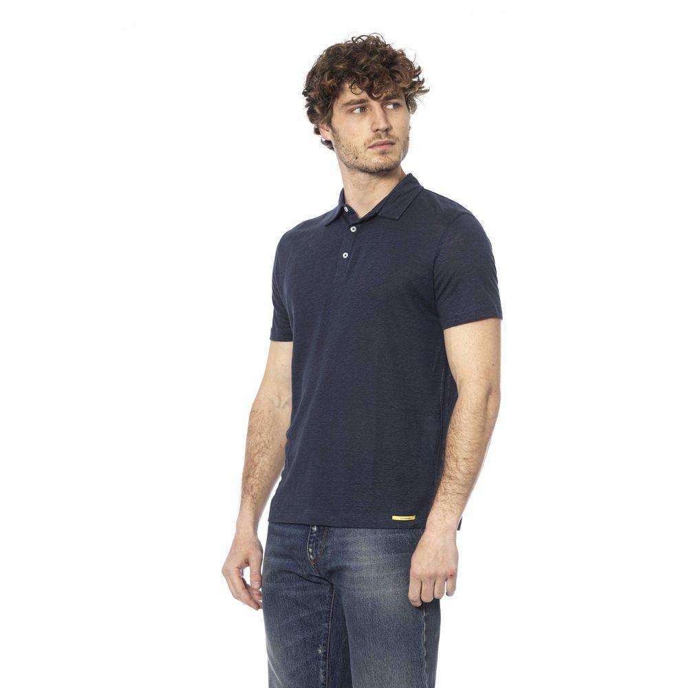 Distretto12 Chic Blue Cotton Polo for Men - PER.FASHION