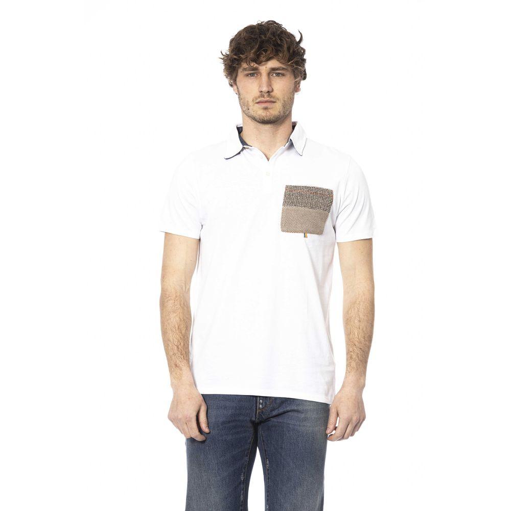 Distretto12 Chic White Cotton Short Sleeve Polo - PER.FASHION