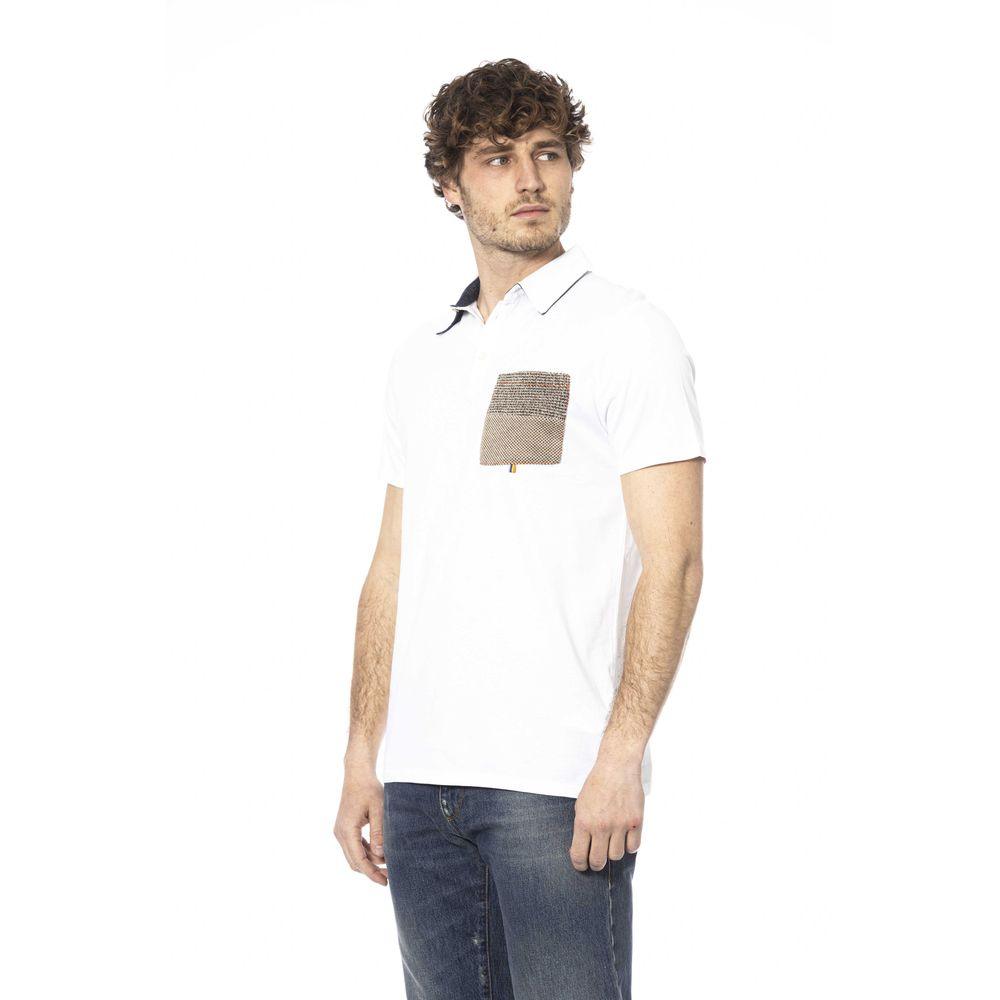 Distretto12 Chic White Cotton Short Sleeve Polo - PER.FASHION