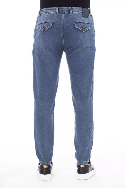 Distretto12 Elevated Blue Denim with Edgy Detailing - PER.FASHION