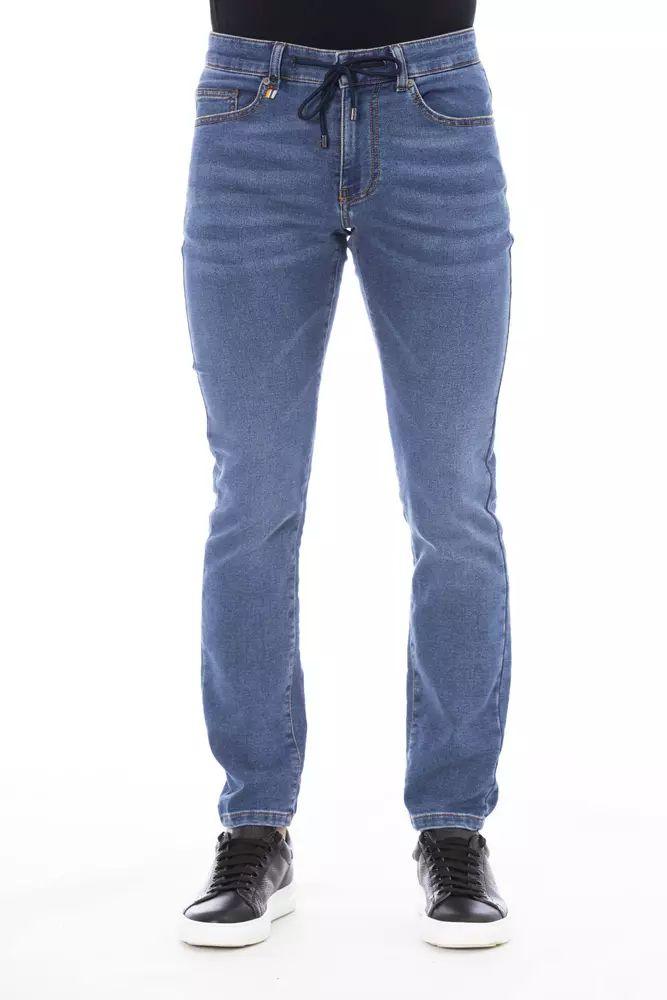 Distretto12 Sleek Buttoned Lace-Up Men's Jeans - PER.FASHION