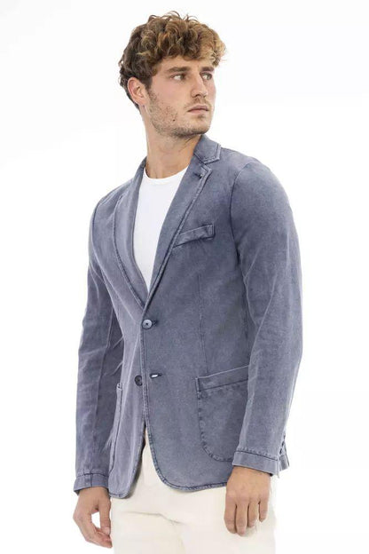 Distretto12 Sleek Fabric Jacket with Button Closure - PER.FASHION