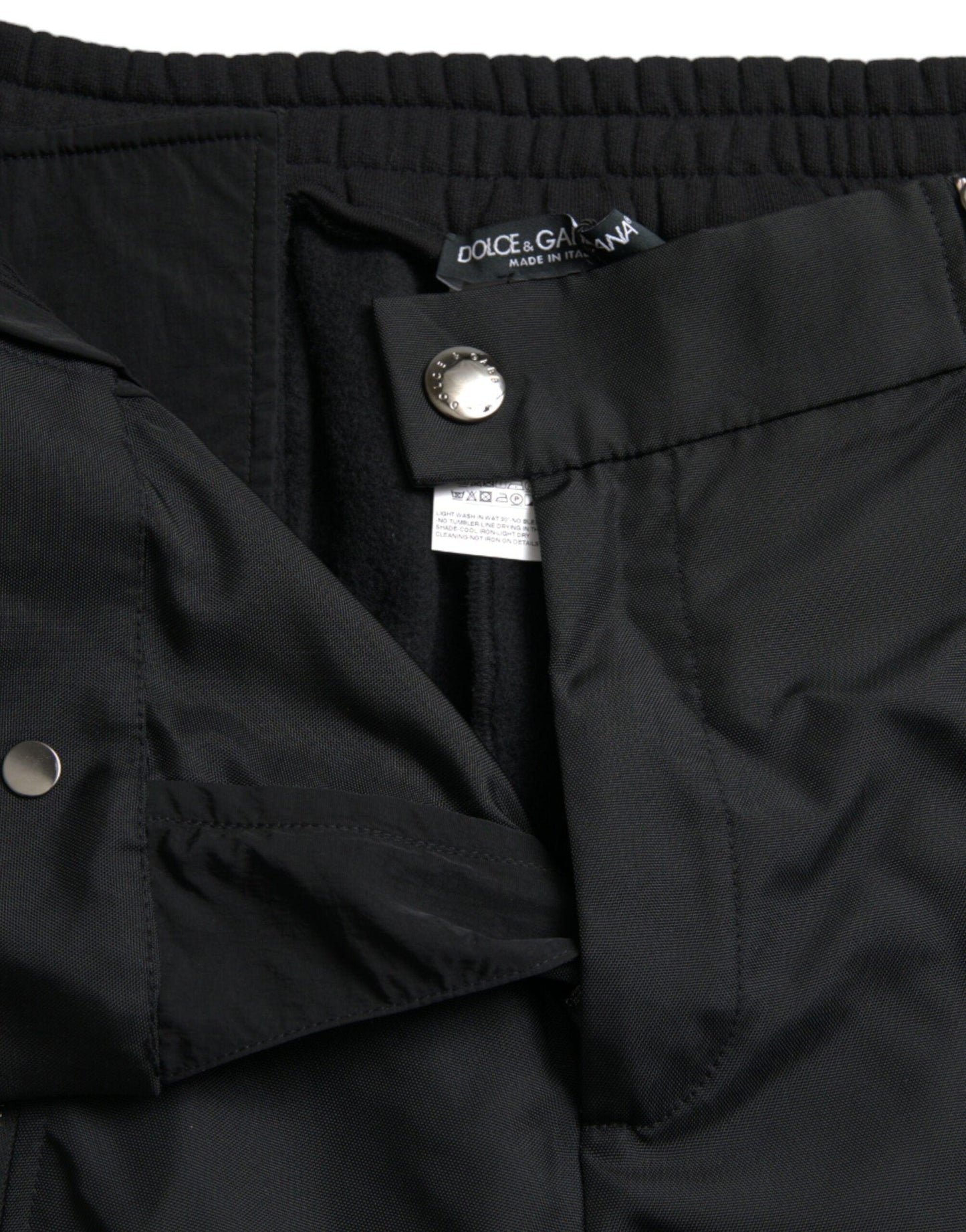 Dolce & Gabbana Black Cotton Blend Skinny Pants - PER.FASHION