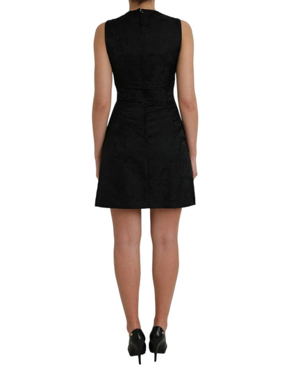 Dolce & Gabbana Black Sleeveless Bodycon A-line Mini Dress - PER.FASHION