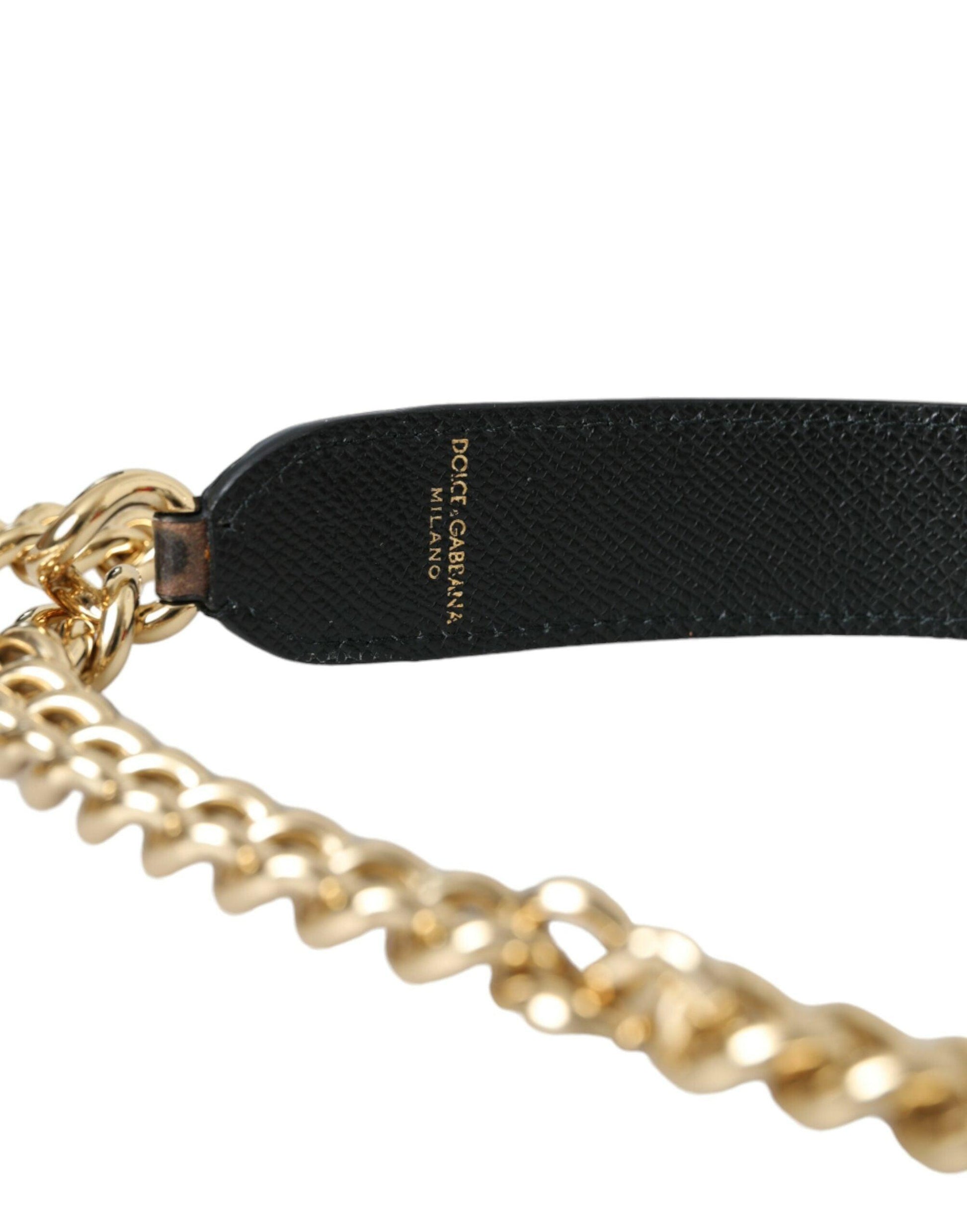 Dolce & Gabbana Brown Leopard Handbag Accessory Shoulder Strap - PER.FASHION