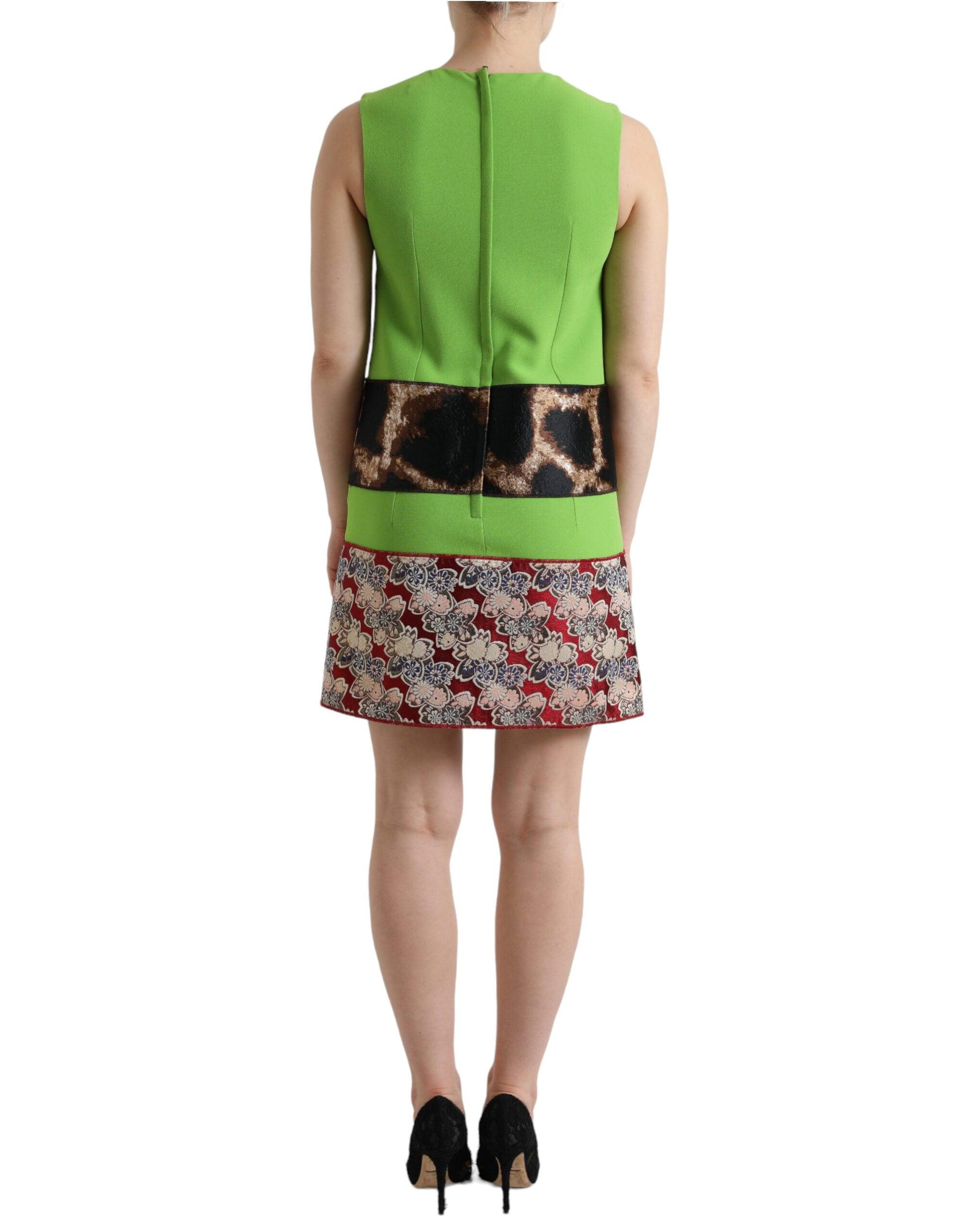 Dolce & Gabbana Chic Apple Green Shift Dress - PER.FASHION
