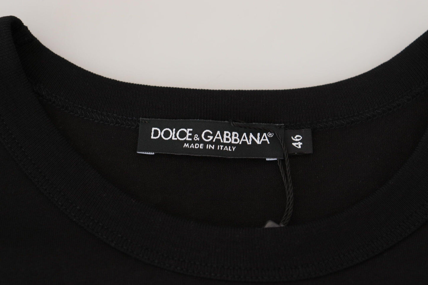 Dolce & Gabbana Chic Black Cotton Tee for the Modern Man - PER.FASHION