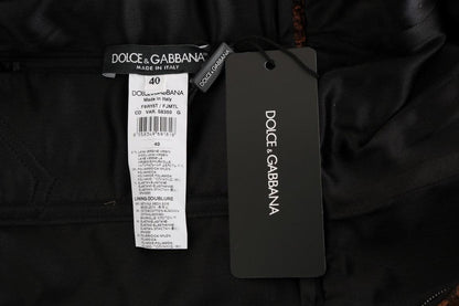 Dolce & Gabbana Chic Brown Mini Wool Blend Dress - PER.FASHION